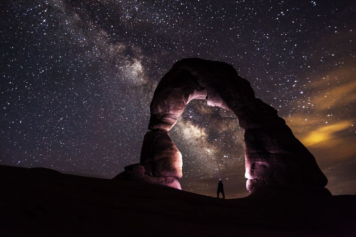 Paisagem noturna épica